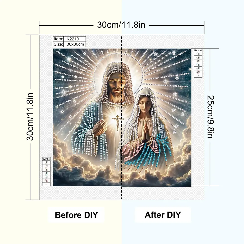 Peinture diamant prêtre forme spéciale