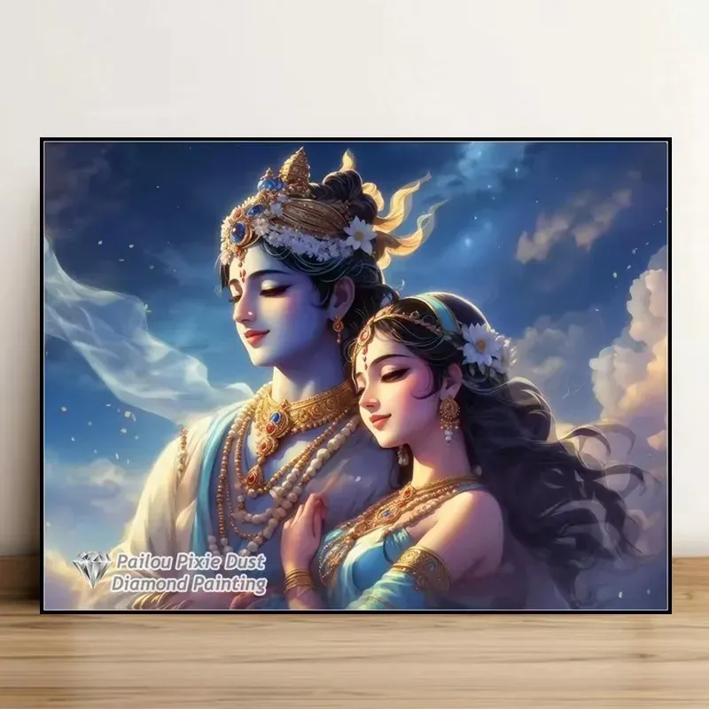 Peinture diamant Radha Krishna 15 à 40 cm