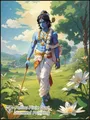 Peinture diamant Radha Krishna 15 à 40 cm – Couleur vert clair (11)