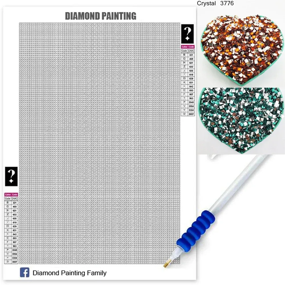 Peinture diamant reine AB carré 25x25 à 50x70 cm