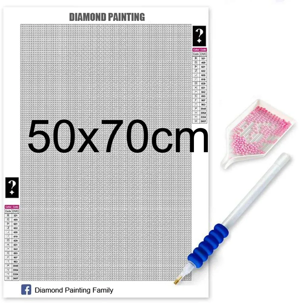 Peinture diamant reine AB carré 25x25 à 50x70 cm