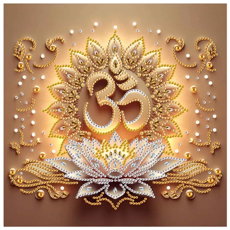 Peinture diamant religieux forme spéciale 30 cm