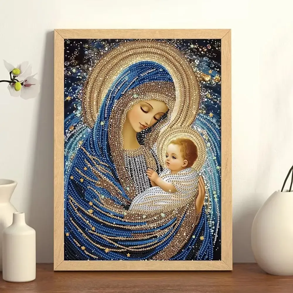 Peinture diamant religieux forme spéciale partielle