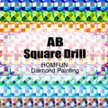 Peinture diamant résine AB 15 à 40 cm – Couleur AB Square Drill
