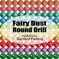 Peinture diamant résine AB 15 à 40 cm – Couleur Fairy Dust Round