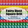 Peinture diamant résine AB 15 à 40 cm – Couleur Fairy Dust Square