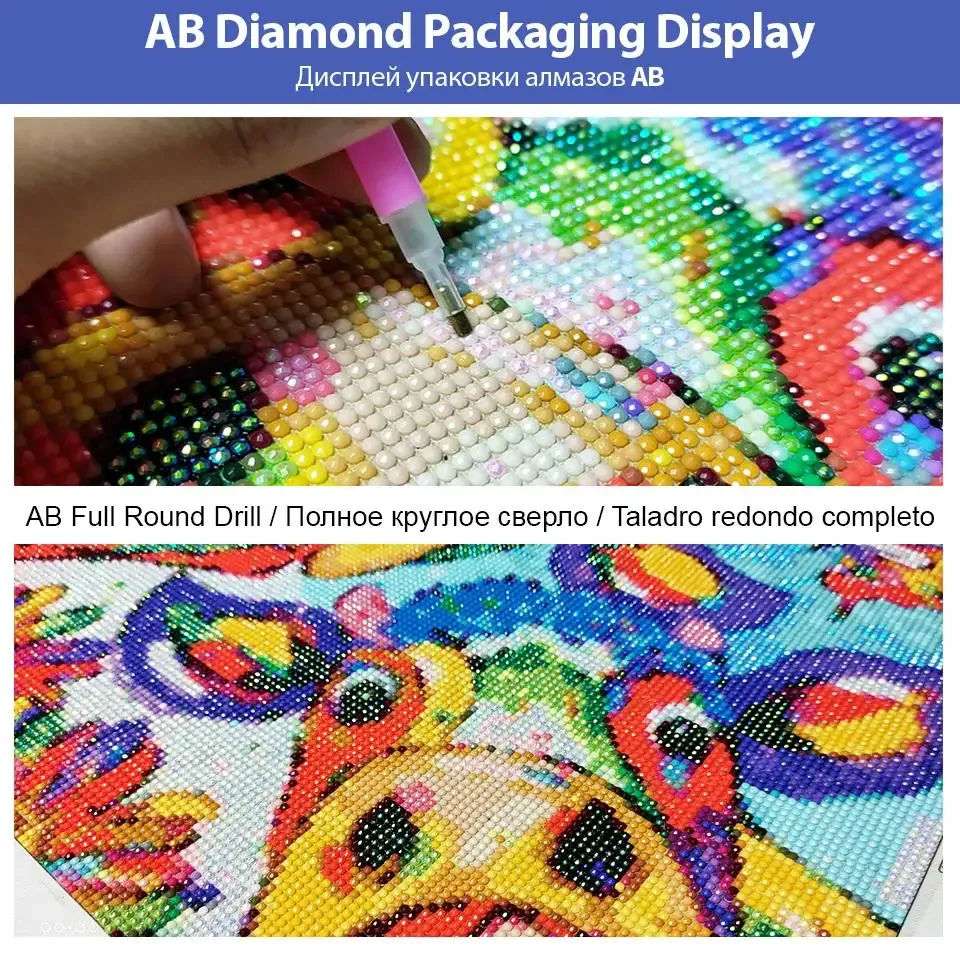 Peinture diamant résine AB 30 à 60 cm