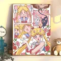 Peinture diamant Sailor Moon 20 à 50 cm – Couleur BLANC (A1)