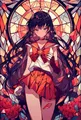 Peinture diamant Sailor Moon 20x30 à 50x70 cm – Couleur Bleu marine (A9)