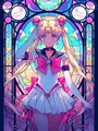 Peinture diamant Sailor Moon 20x30 à 50x70 cm – Couleur Rouge (A3)