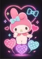 Peinture diamant Sanrio Hello Kitty 20 à 70 cm – Couleur Jaune (02)