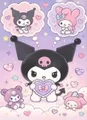 Peinture diamant Sanrio Hello Kitty 20 à 70 cm – Couleur Violet (05)
