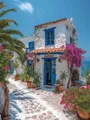 Peinture diamant Santorin Mykonos 20 à 70 cm – Couleur Gris clair (06)