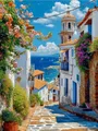 Peinture diamant Santorin Mykonos 20 à 70 cm – Couleur VIOLETTE/Violet (13)