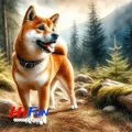 Peinture diamant Shiba Inu portrait rond ou carré 25x25 à 45x45 cm – Color Violet