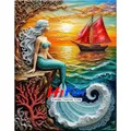 Peinture diamant sirène fantaisie 20 à 70 cm – Color Gris foncé