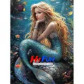 Peinture diamant sirène fantaisie 20 à 70 cm – Color Jaune