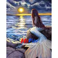 Peinture diamant sirène fantaisie 20 à 70 cm – Color vert