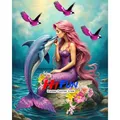 Peinture diamant sirène fantaisie 20 à 70 cm – Color Violet