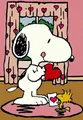 Peinture diamant Snoopy dessin animé 20 à 70 cm – Couleur Orange (14)