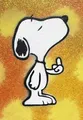 Peinture diamant Snoopy dessin animé 20 à 70 cm – Couleur Rouge (03)