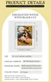 Peinture diamant sorcière chat noir – 4