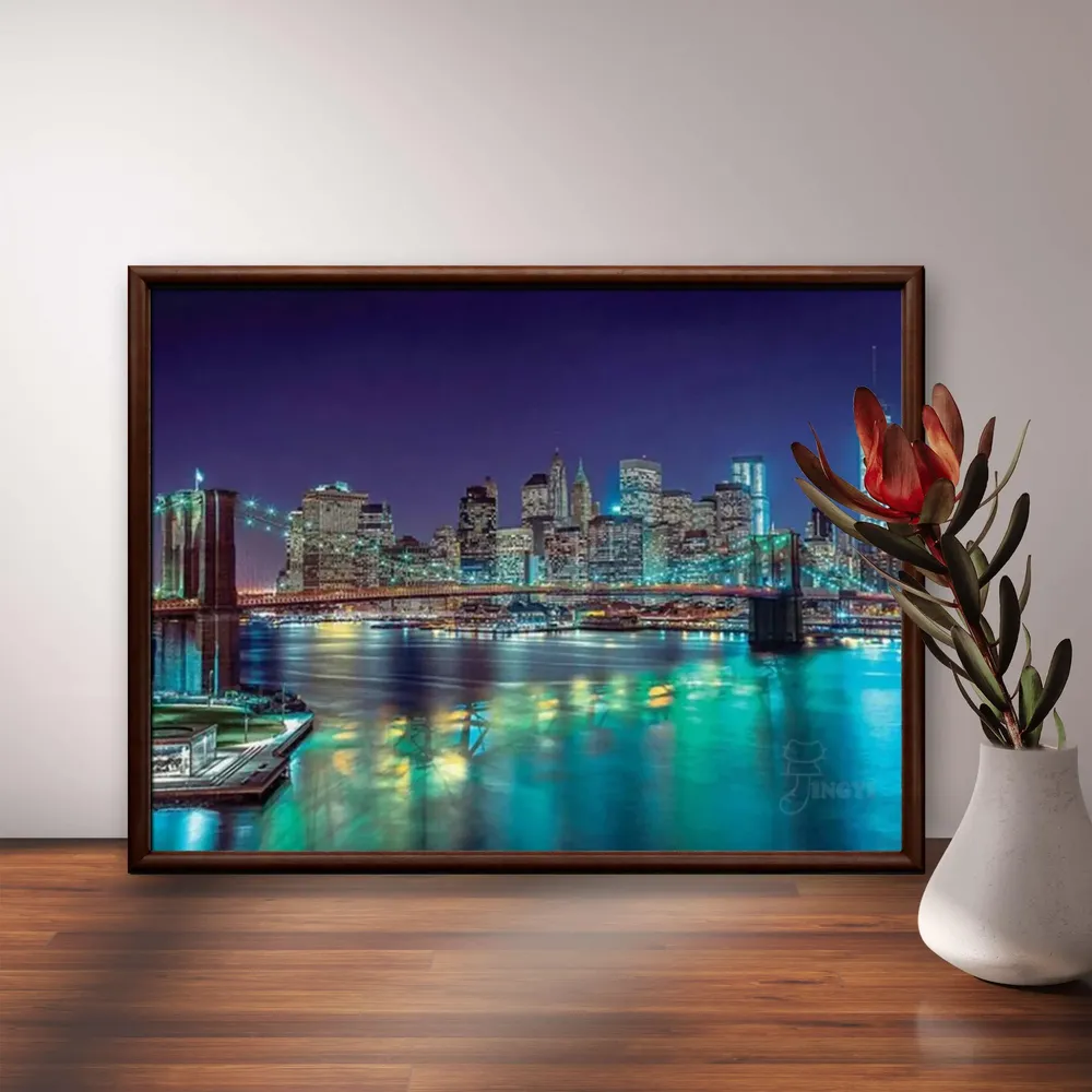 Peinture diamant Statue Liberté New York 30x20 à 70x50 cm