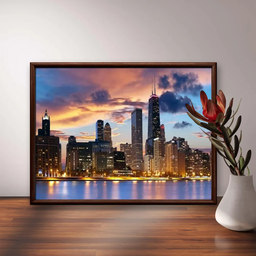 Peinture diamant Statue Liberté New York 30x20 à 70x50 cm