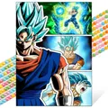 Peinture diamant Super Saiyan Goku 20x30 à 50x70 cm – Couleur A12