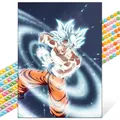 Peinture diamant Super Saiyan Goku 20x30 à 50x70 cm – Couleur A22