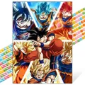 Peinture diamant Super Saiyan Goku 20x30 à 50x70 cm – Couleur Jaune (A2)