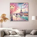 Peinture diamant tour Eiffel 20 à 50 cm ronde ou carrée – 3