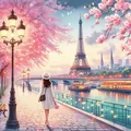 Peinture diamant tour Eiffel 20 à 50 cm ronde ou carrée – Couleur 5015