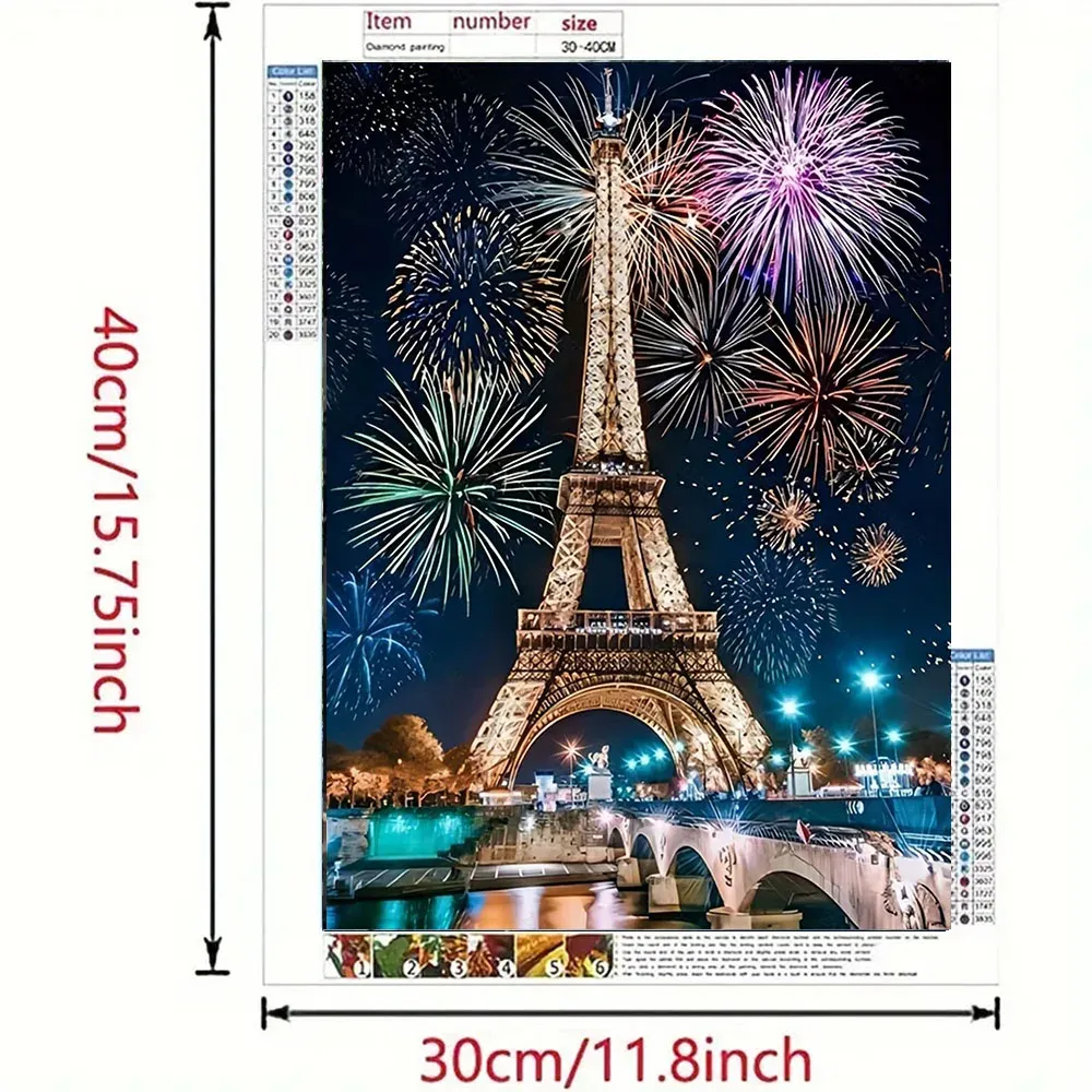 Peinture diamant Tour Eiffel 20 à 60 cm