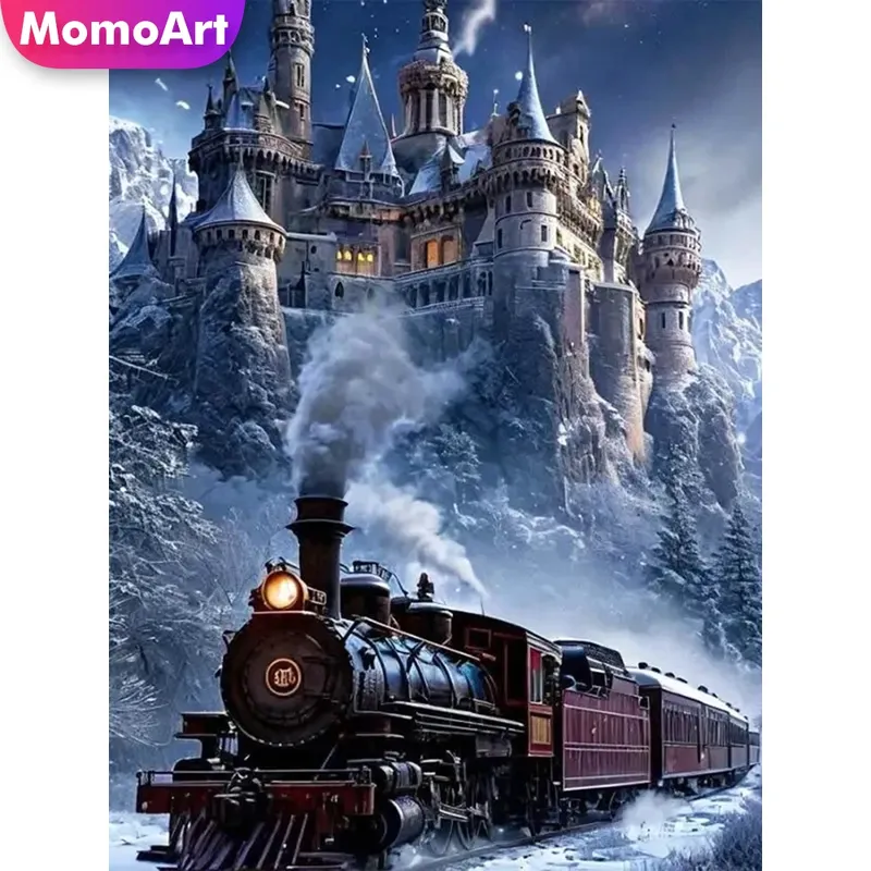 Peinture diamant train 20 à 70 cm
