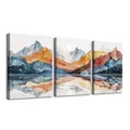 Peinture diamant triptyque paysage abstrait 20x25 à 35x45 cm – Couleur FC28021