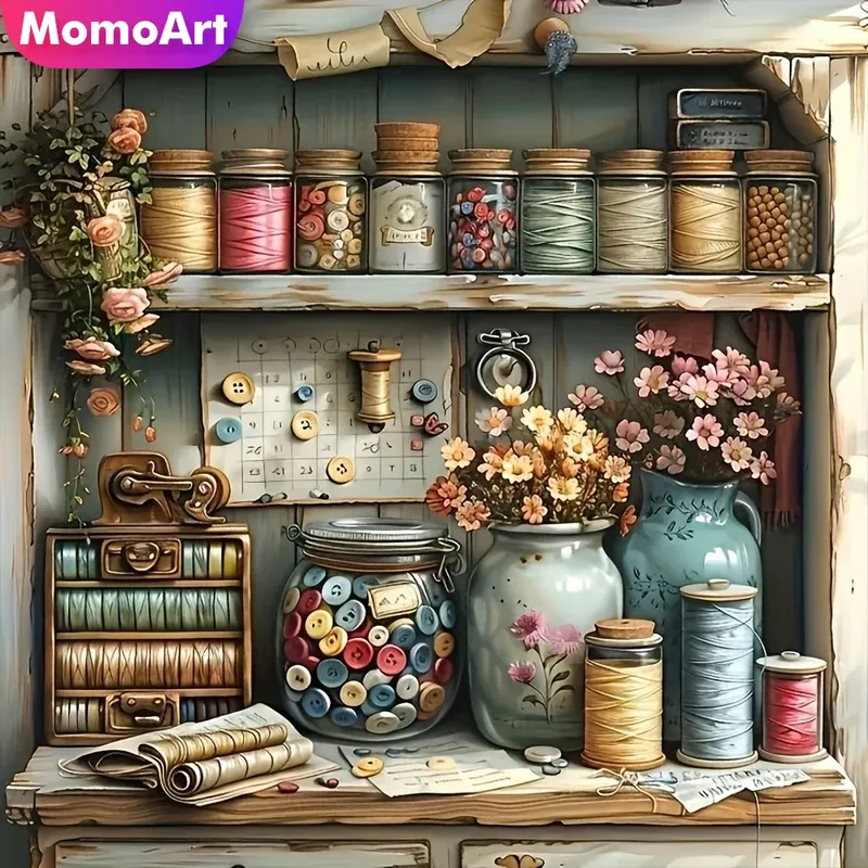 Peinture diamant vase floral 20 à 50 cm