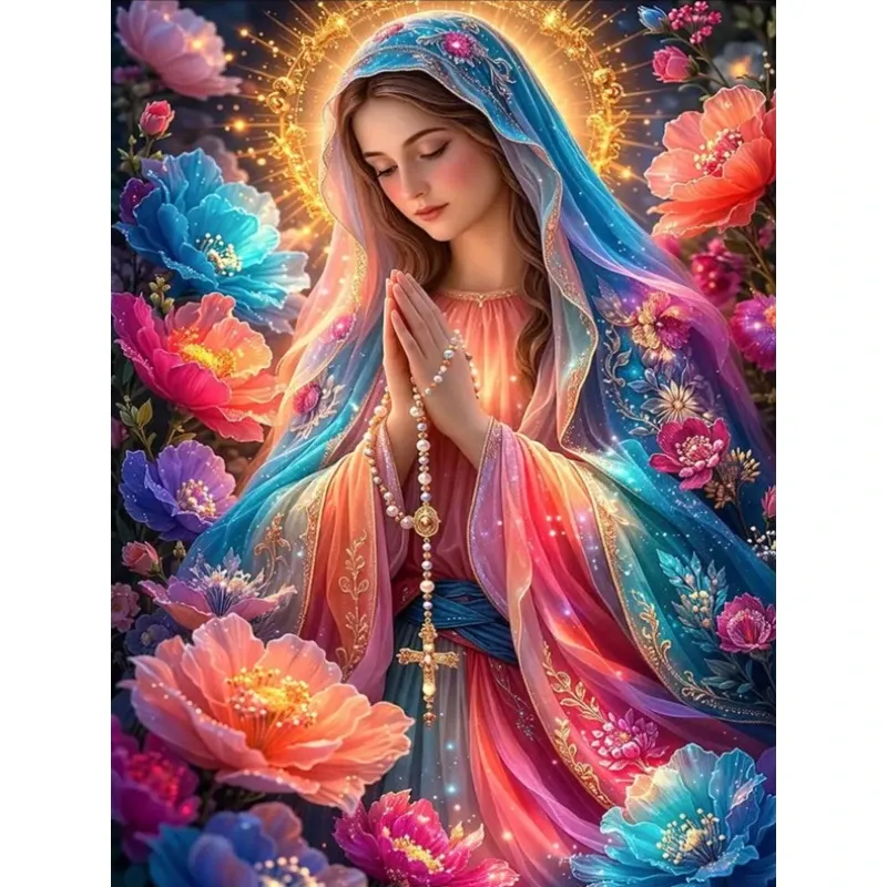Peinture diamant Vierge Marie 20 à 70 cm