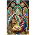 Peinture diamant Vierge Marie Jésus 20 à 70 cm – Couleur FC80