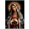 Peinture diamant Vierge Marie Jésus 20 à 70 cm – Couleur FC82
