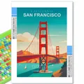 Peinture diamant villes du monde 20x30 à 40x50 cm – Couleur BLANC (XI-2976)