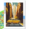 Peinture diamant villes du monde 20x30 à 40x50 cm – Couleur BLEU CIEL (XI-2999)