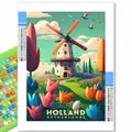 Peinture diamant villes du monde 20x30 à 40x50 cm – Couleur Bourgogne (XI-2979)