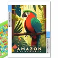 Peinture diamant villes du monde 20x30 à 40x50 cm – Couleur Brun (XI-2992)