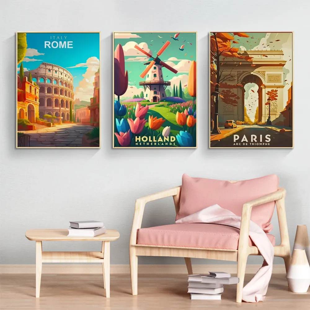 Peinture diamant villes du monde 20x30 à 40x50 cm