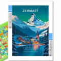 Peinture diamant villes du monde 20x30 à 40x50 cm – Couleur Orange (XI-2986)
