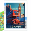 Peinture diamant villes du monde 20x30 à 40x50 cm – Couleur VIOLETTE/Violet (XI-2985)