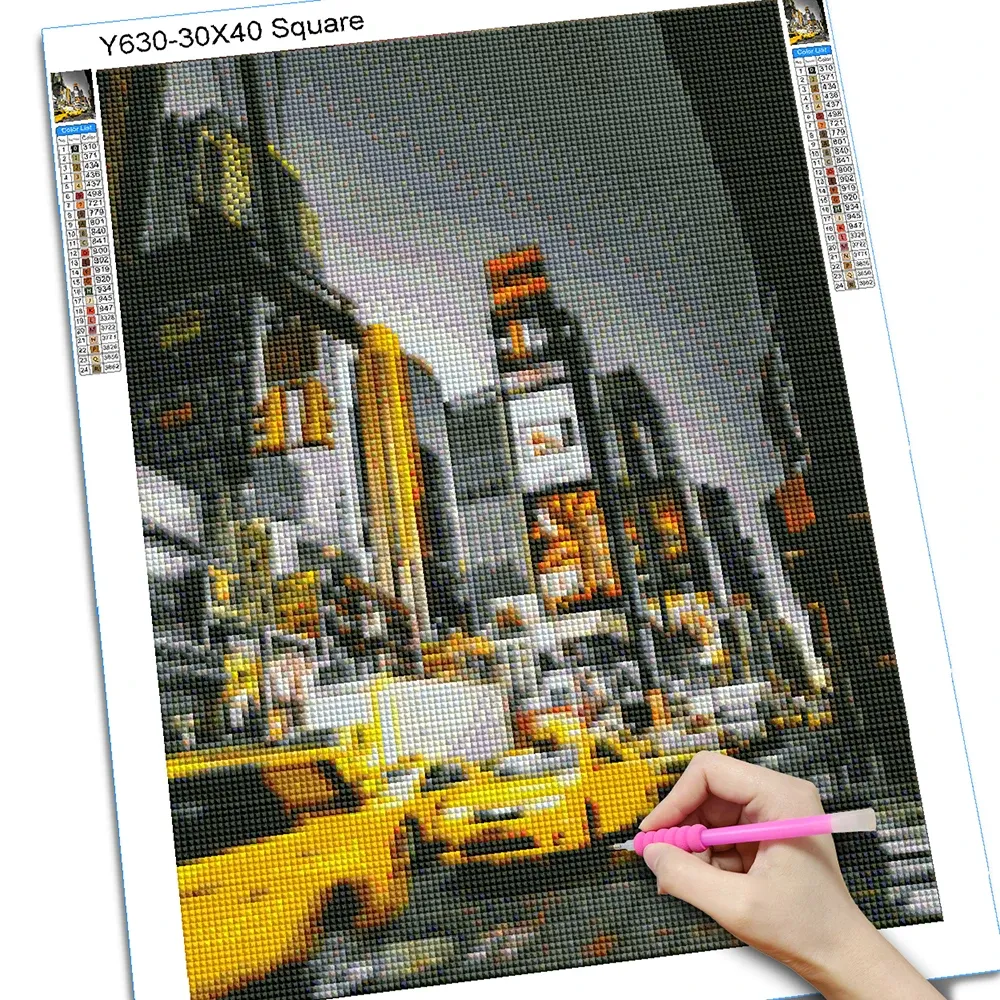 Peinture diamant voitures New York 15 à 60 cm