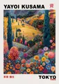 Peinture diamant Yayoi Kusama montagnes rivières 20x25 à 50x70 cm – Couleur jaune clair (12)