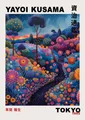 Peinture diamant Yayoi Kusama montagnes rivières 20x25 à 50x70 cm – Couleur VIOLETTE/Violet (13)